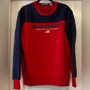 Polo Ralph Lauren Sport Hybrid Crewneck Sweatshirt Sweater Large